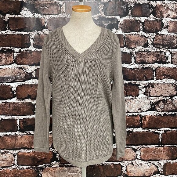 RD Style V-Neck Knit Brown Size Medium M - Picture 7 of 13